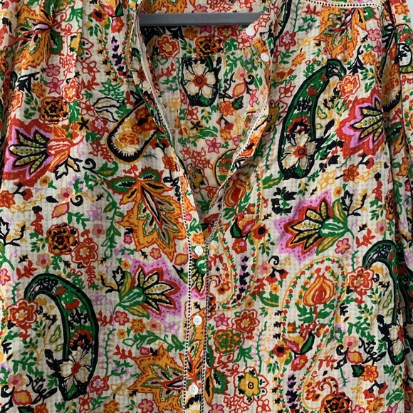 100% cotton button down blouse - Picture 4 of 12